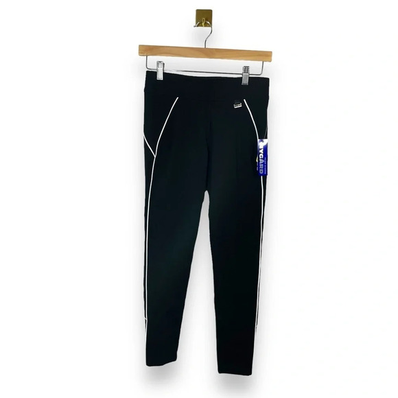 NWT Peter Nygard Slims Leggings in Black with White Trim Size S - Picture 4 of 13
